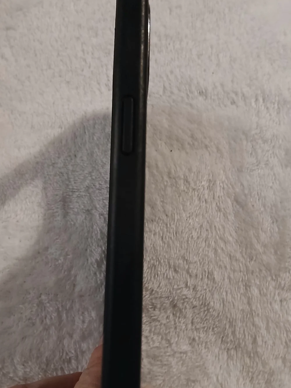 GUESS Black Textured iPhone 12 or 12 Pro Cell Phone Case - Gold Logo - NEW!
